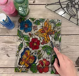 الرسم على الزجاج
